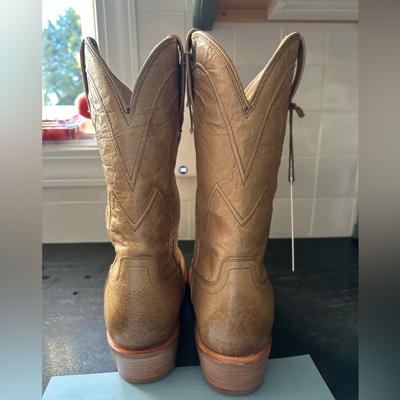 Men’s 13D Tecovas Bandera work boots in Wheat leather - Picture 3 of 4